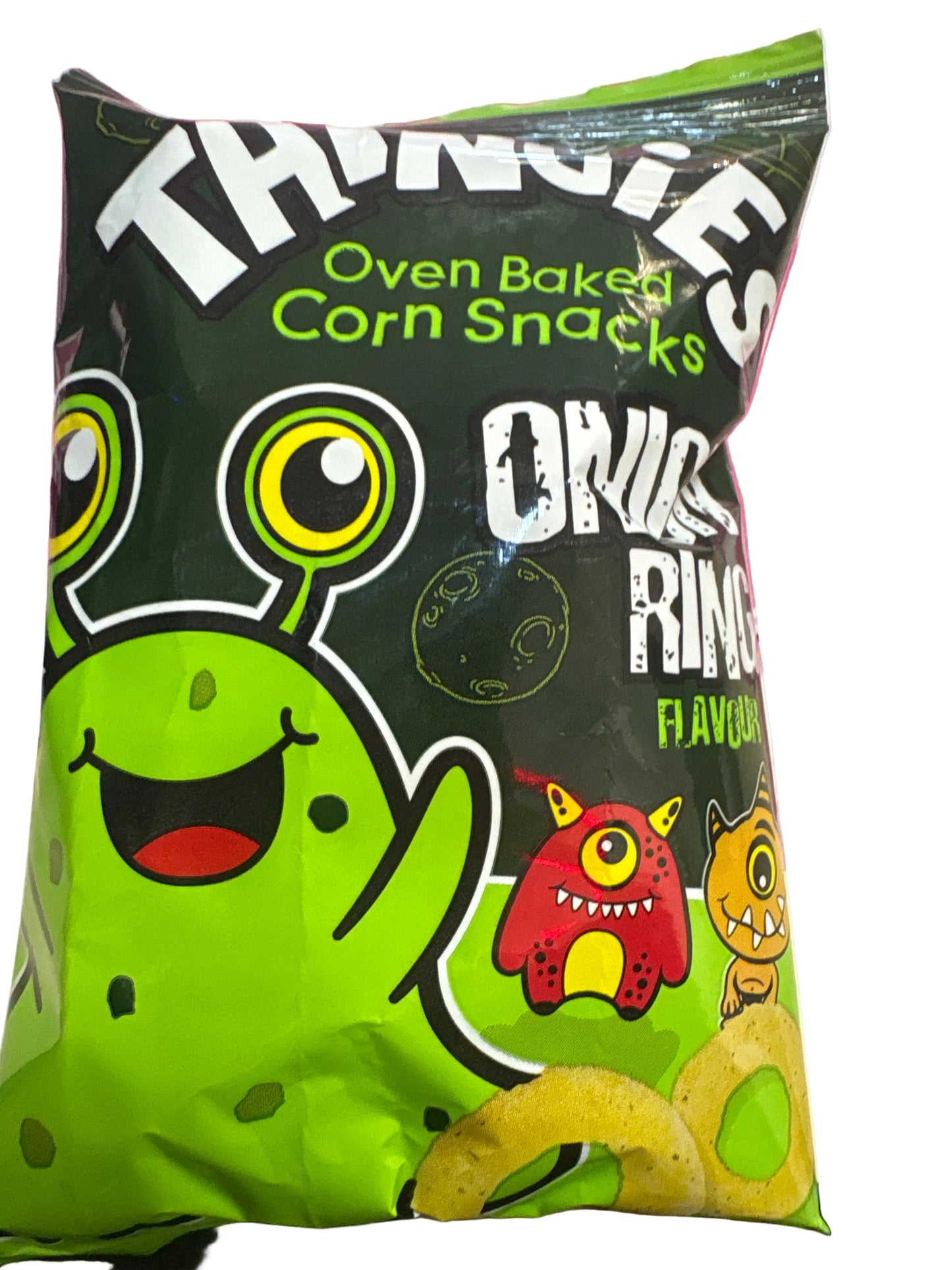 Thingies onion rings flavour oven baked corn snack