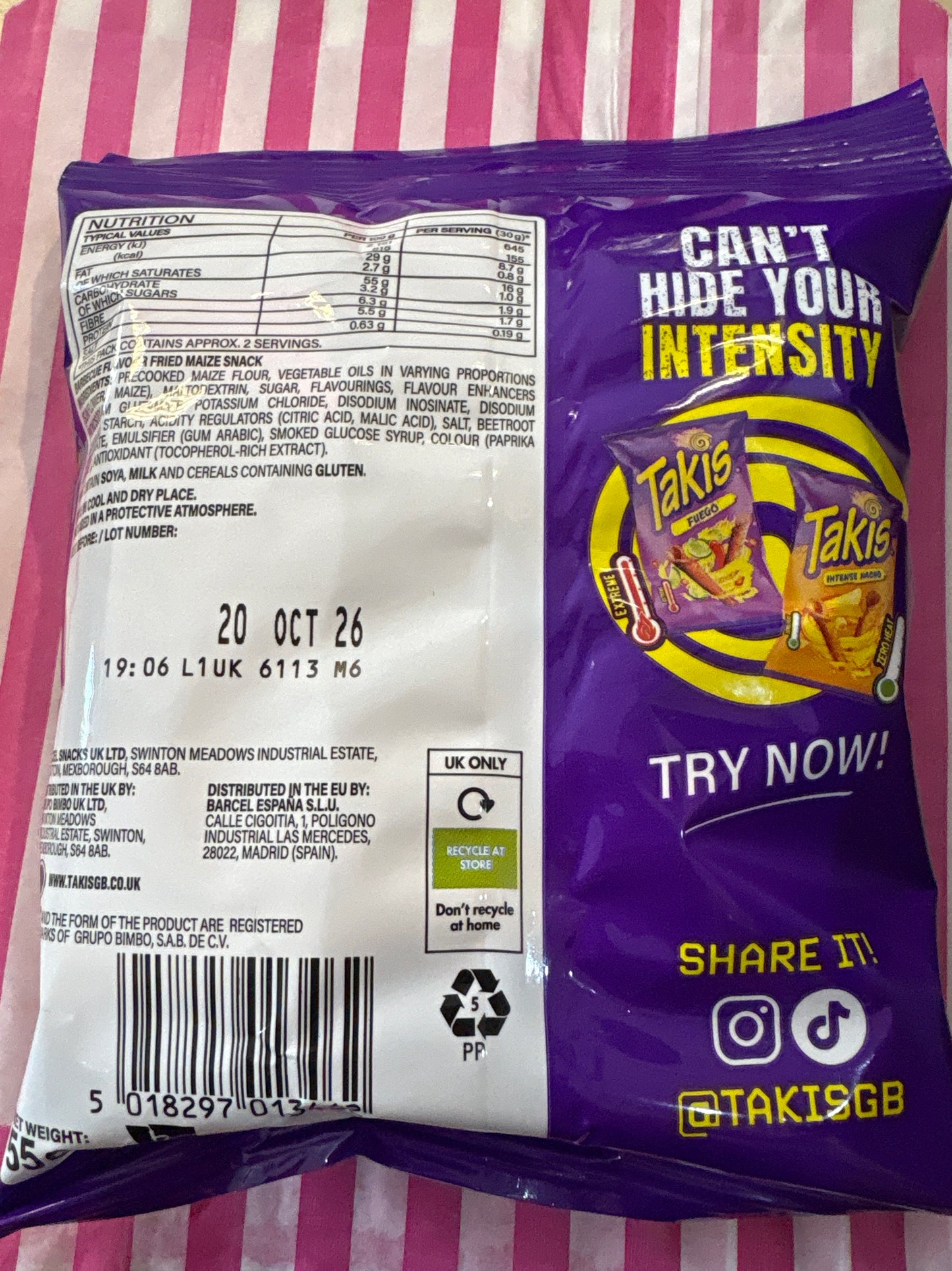 Takis Smokin BBQ Snacks