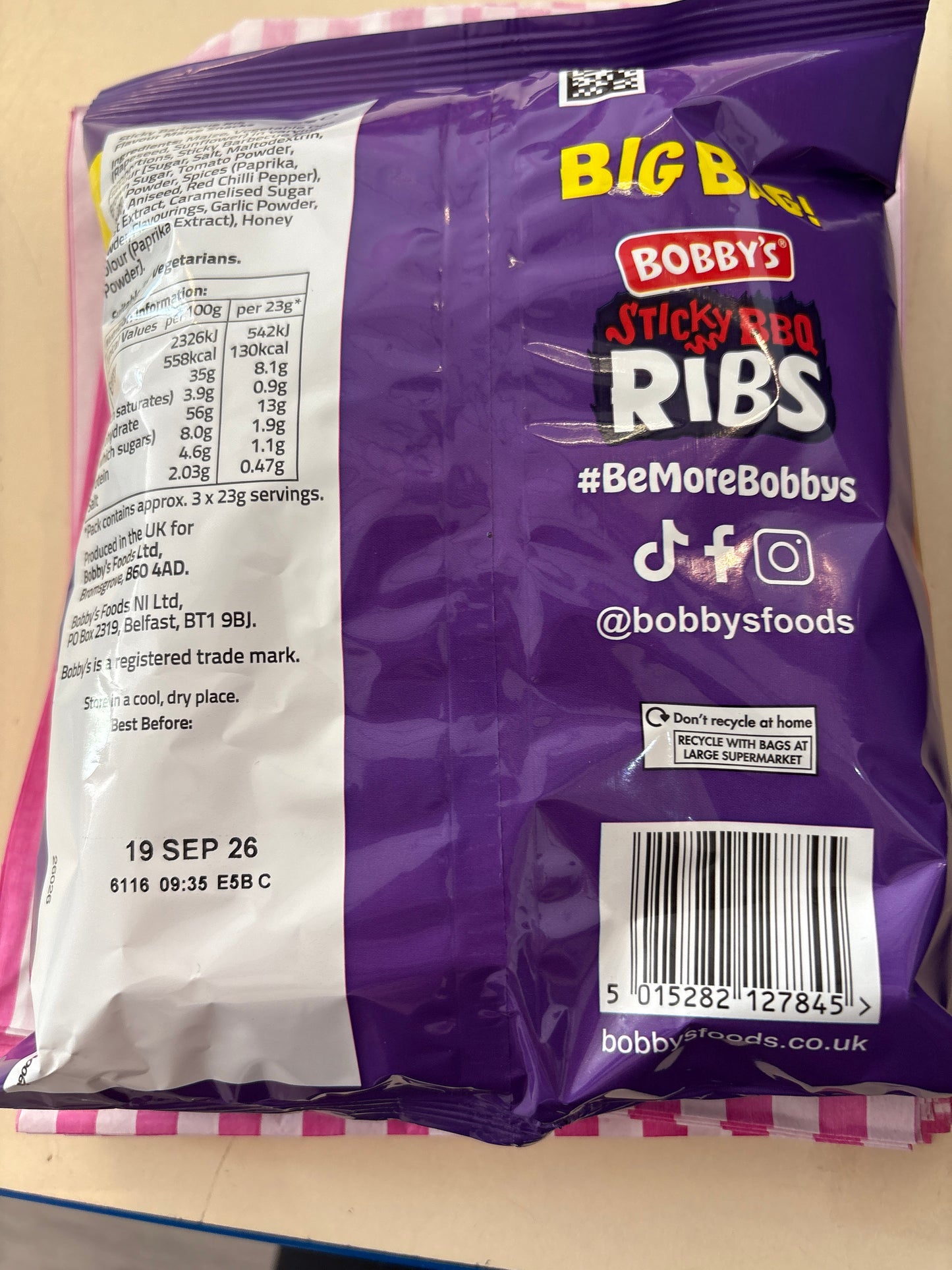 Bobby’s Sticky BBQ Ribs crisp