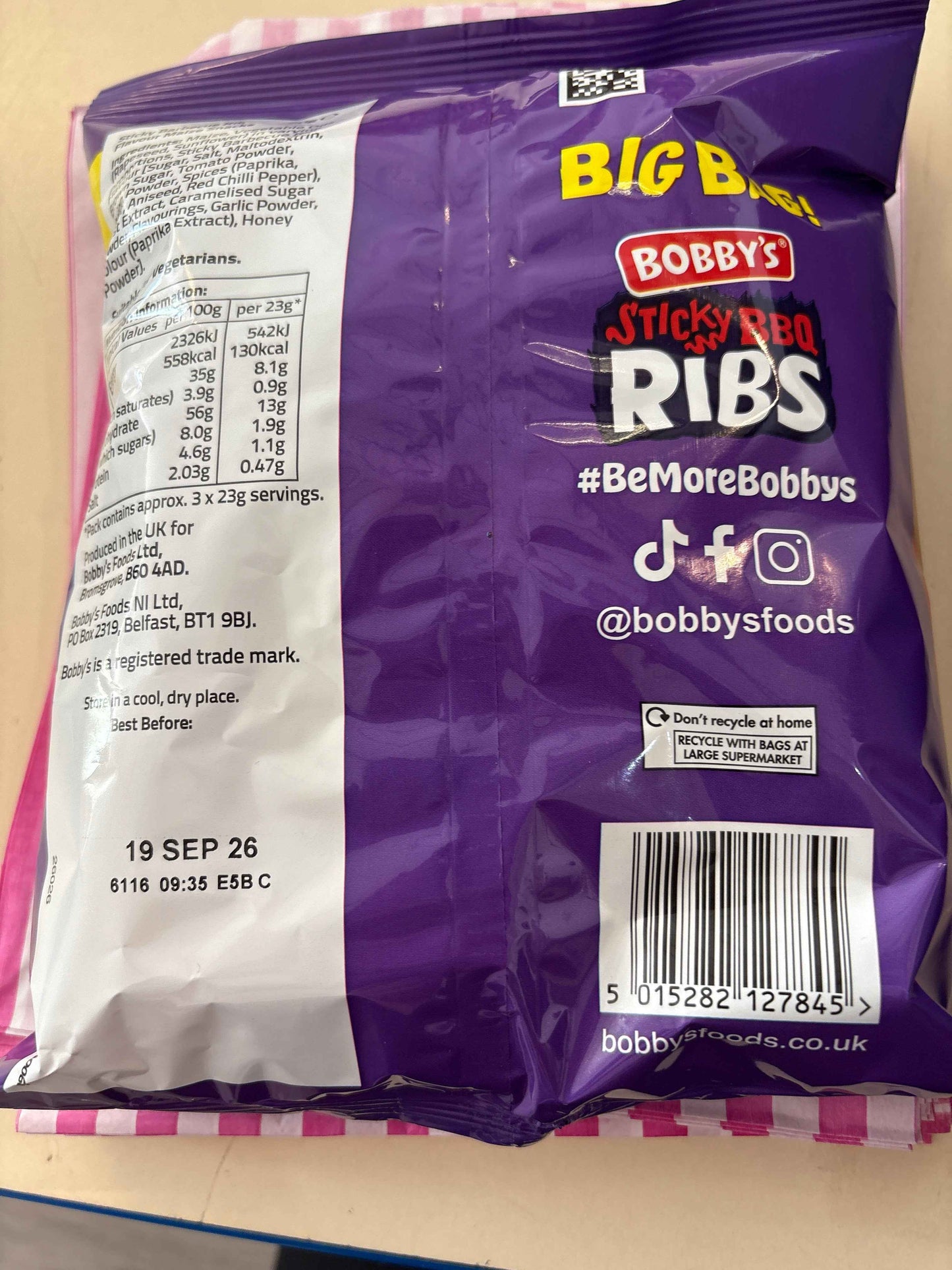 Bobby’s Sticky BBQ Ribs crisp