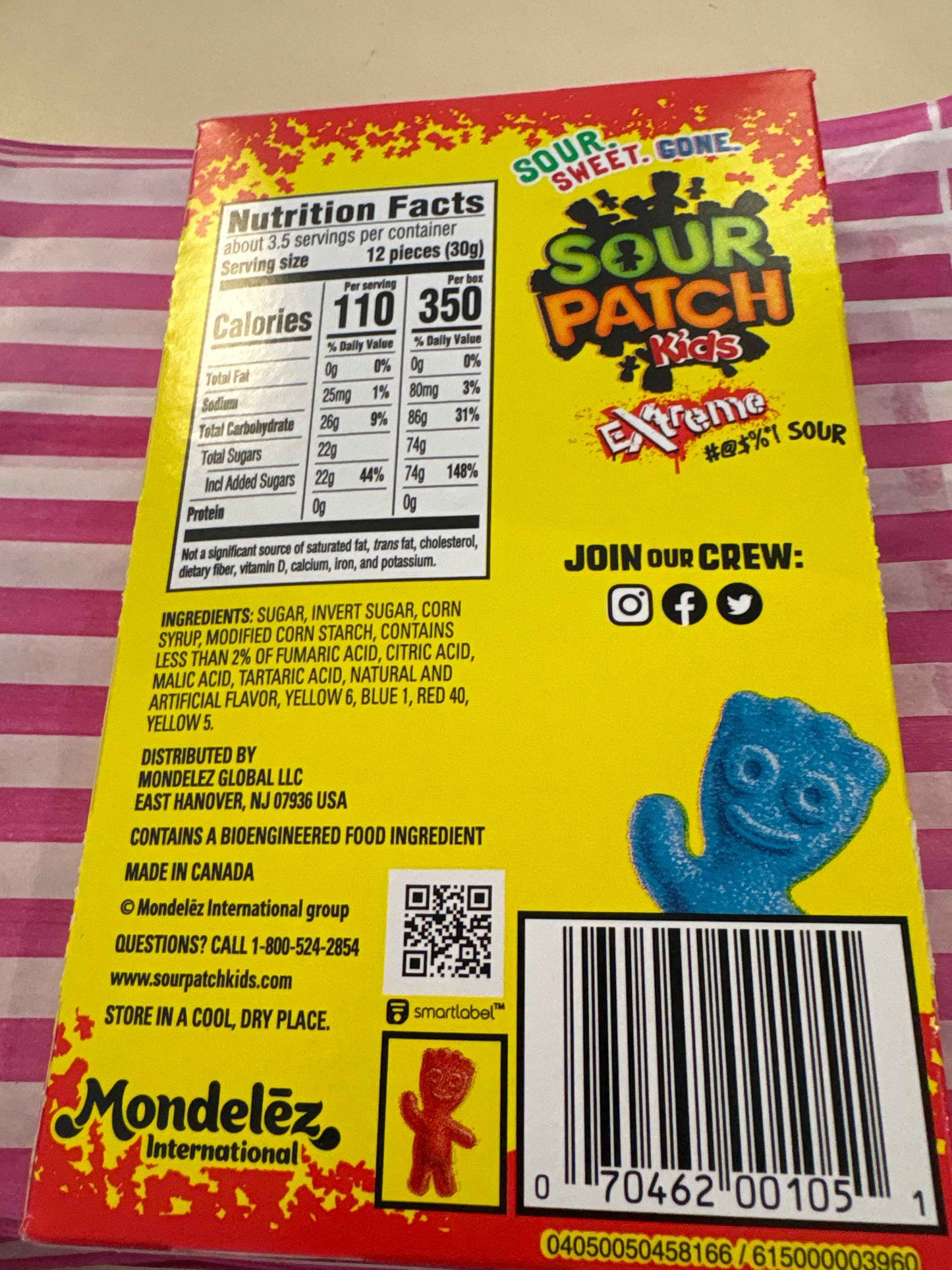 Sour patch kids Extreme box