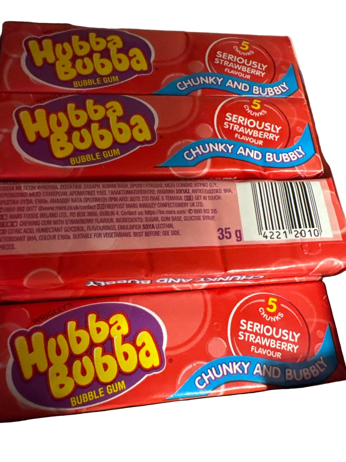 Hubba Bubba bubble gum strawberry flavour