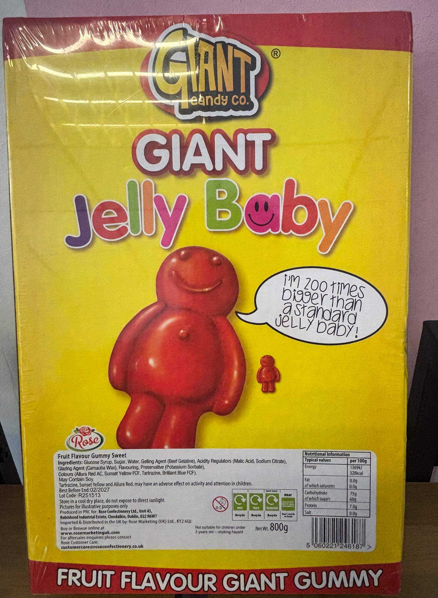 giant candy jelly baby back