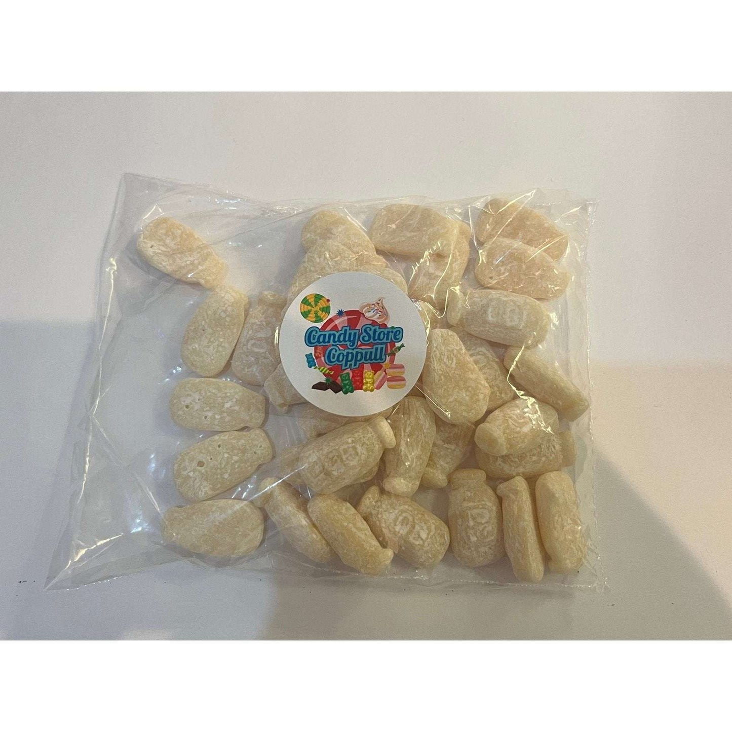 Barratt Dusted Milk Bottles - candy store coppull