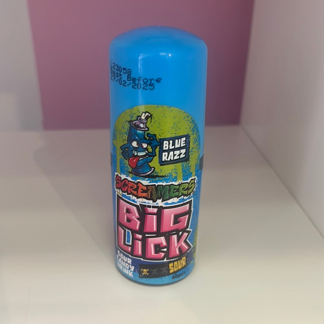 Zed Candy Screamers Big Lick Blue Razz - candy store coppull