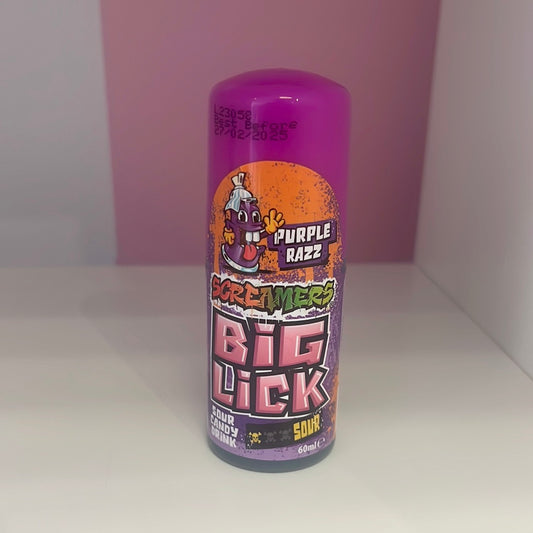 Zed Candy Screamers Big Lick Purple Razz 60ml - candy store coppull