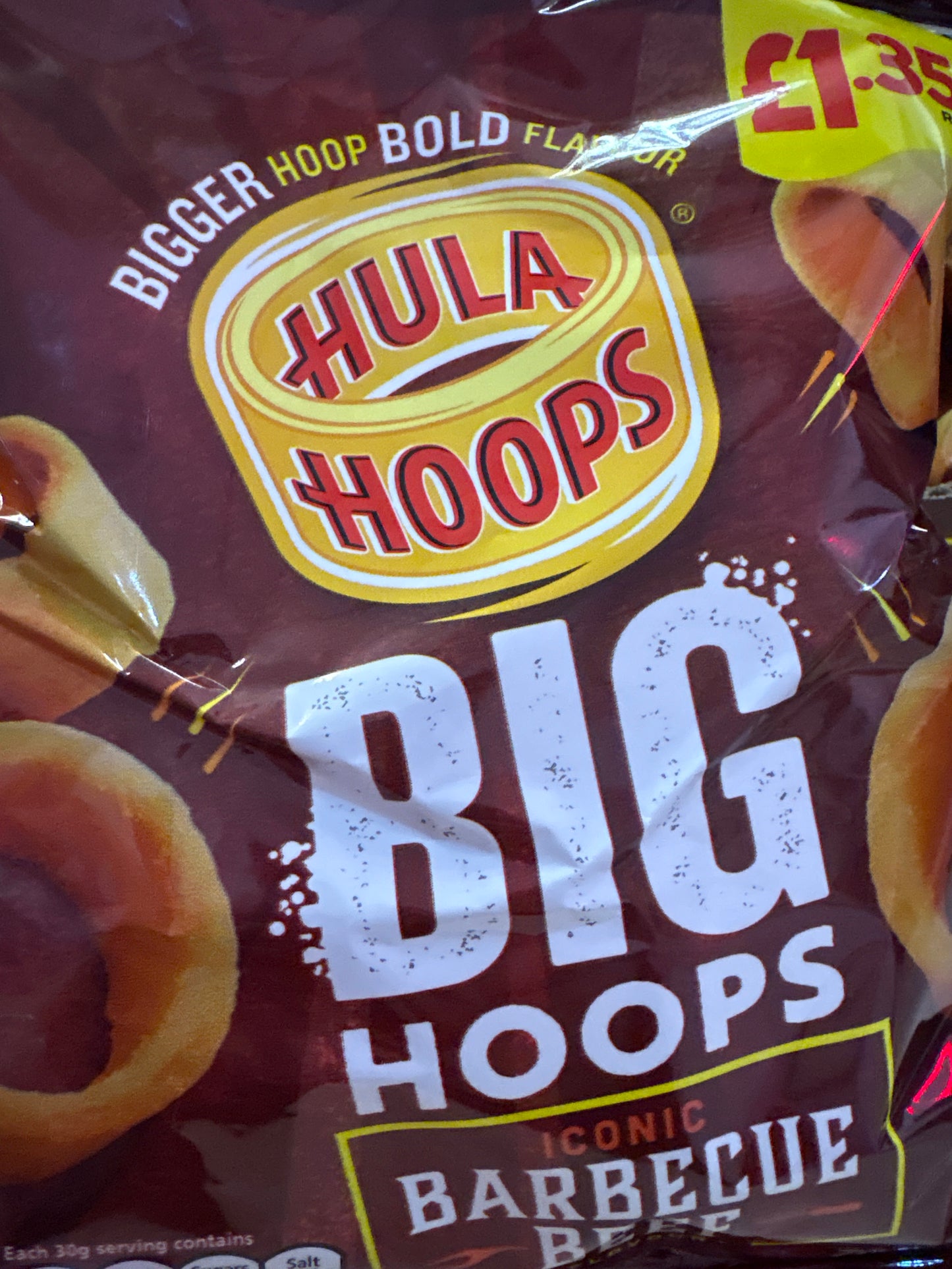 Big Hoops Barbecue Beef Flavour