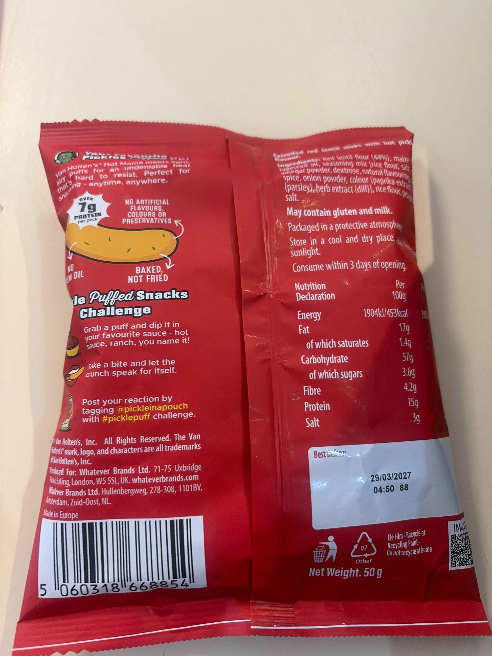 Van holtens pickle puffed hot mama