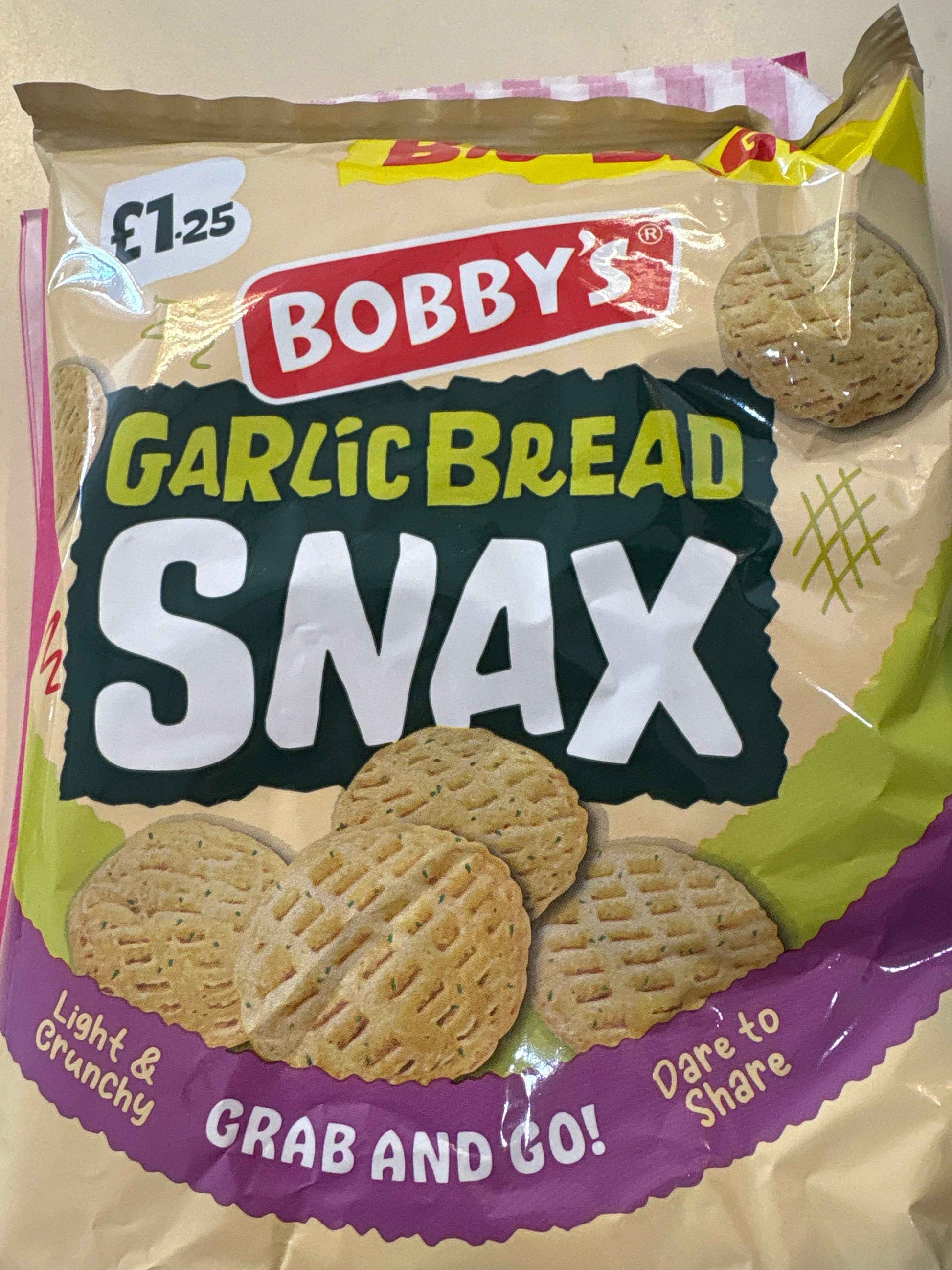 Bobby’s Garlic Bread Snax