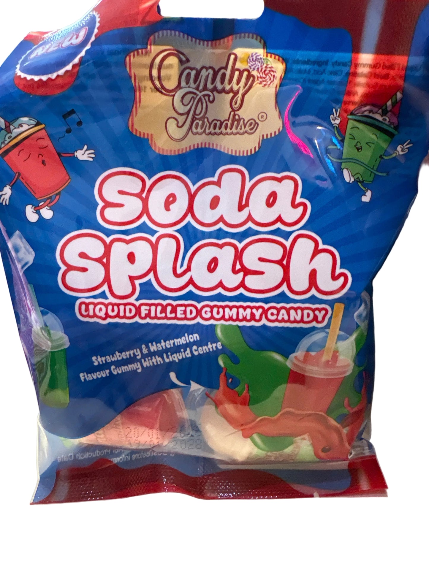 Soda Splash liquid filled gummy candy