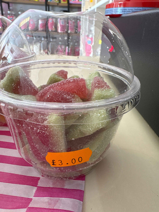 Small tubs filled with delicious sweets