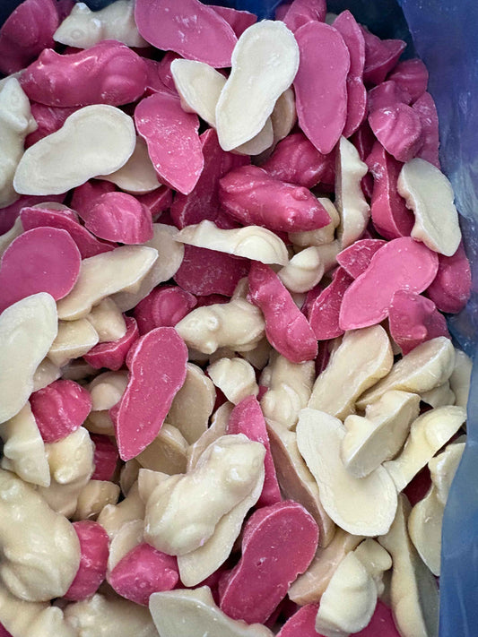 Pink and white mice 1kg mix