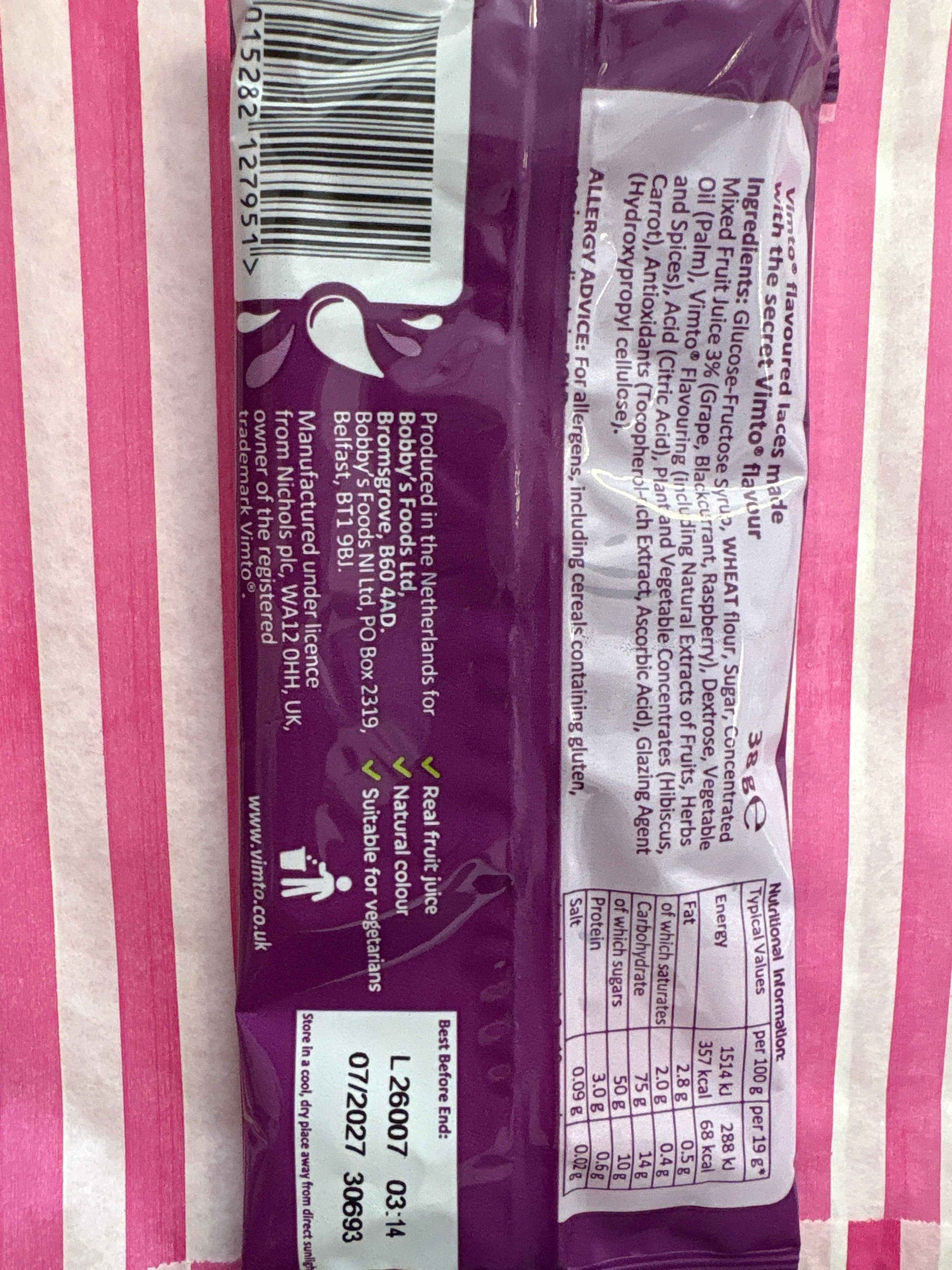 Vimto super stretchy laces