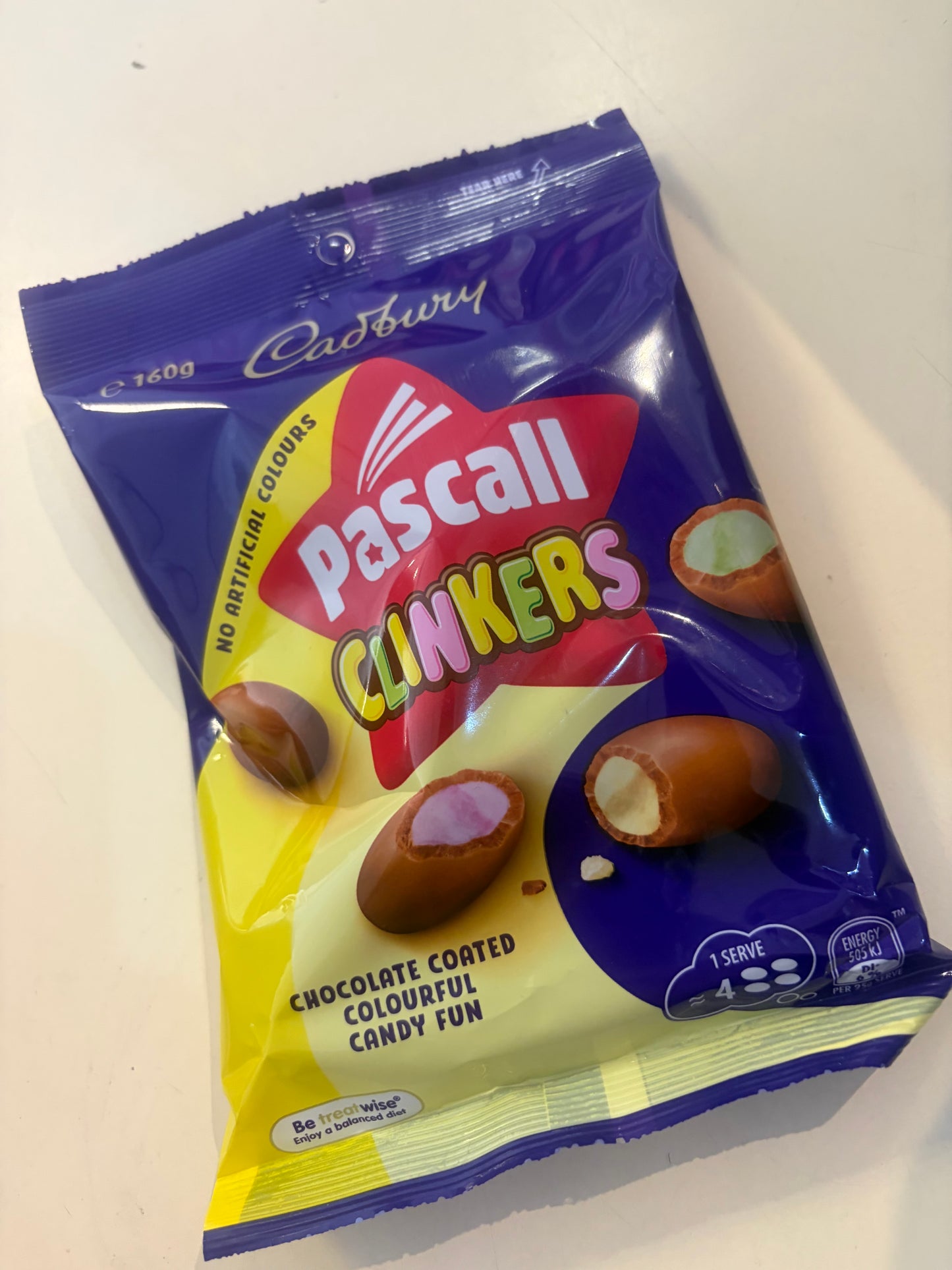Cadburys pascall clinkers 160g bag