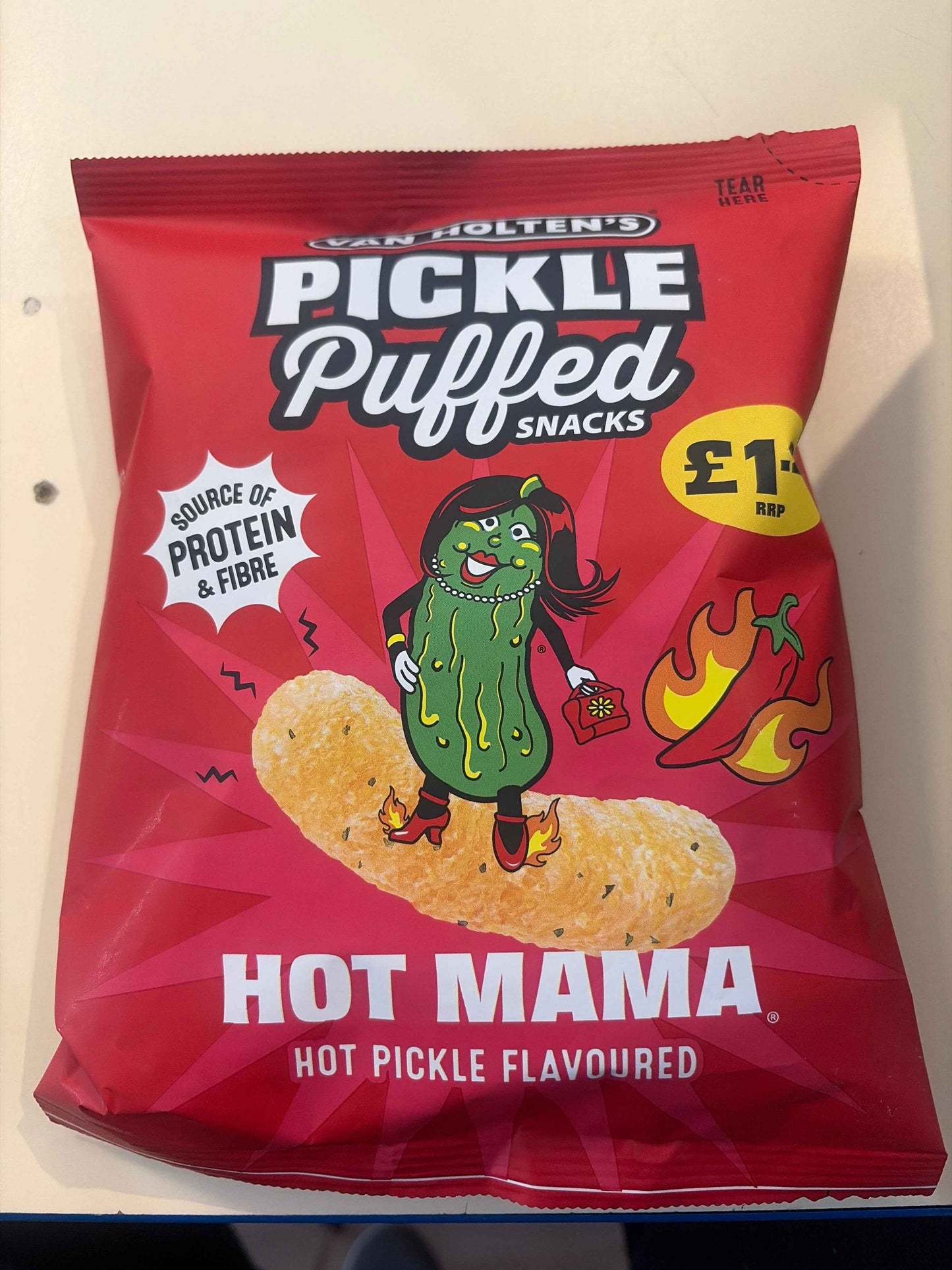 Van holtens pickle puffed hot mama