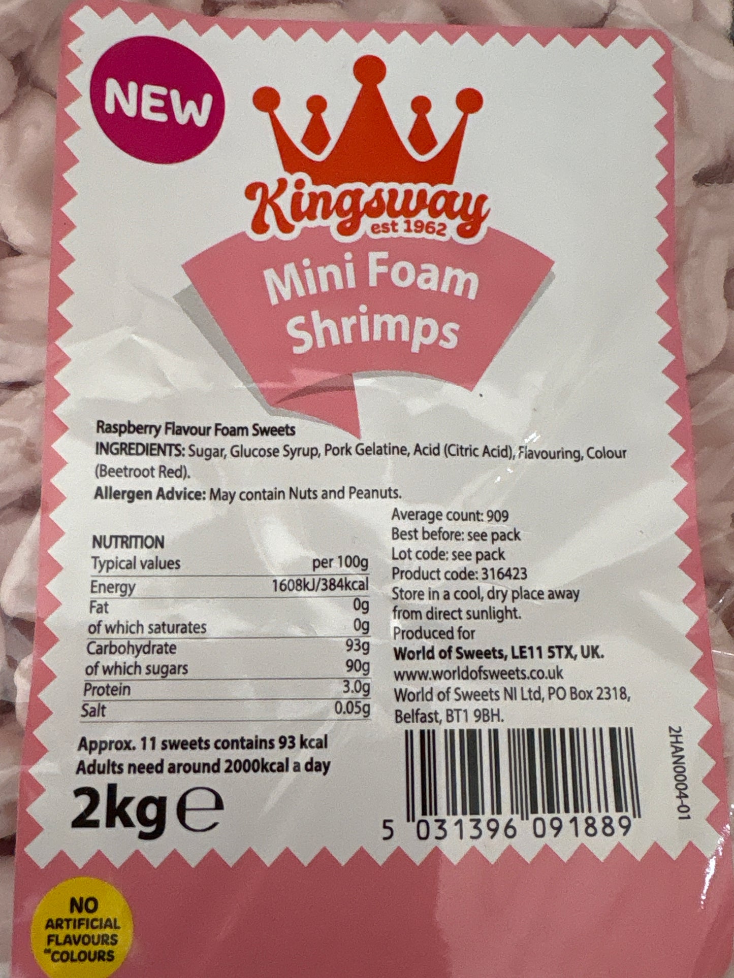 Kingsway mini Foam Shrimps