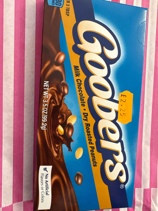 Goobers milk chocolate dry roasted peanuts