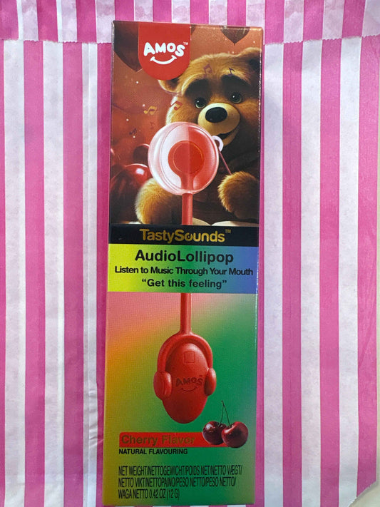 Audio lollipop cherry flavour get this feeling music