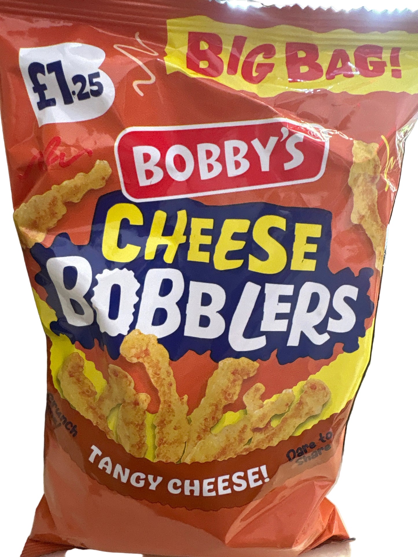 Bobby’s Cheese Bobblers 80g bag