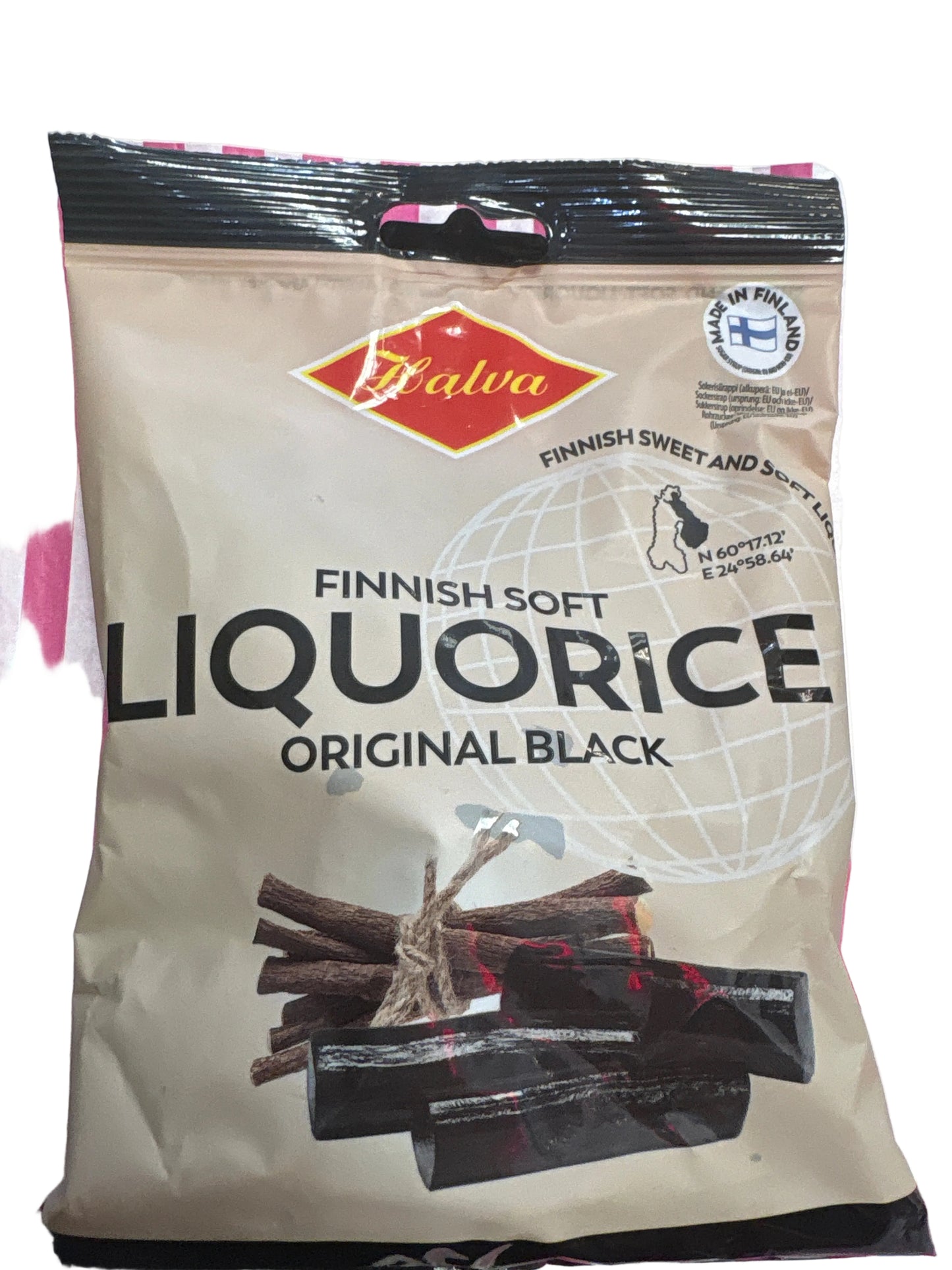 Finnish soft Liquorice original Black