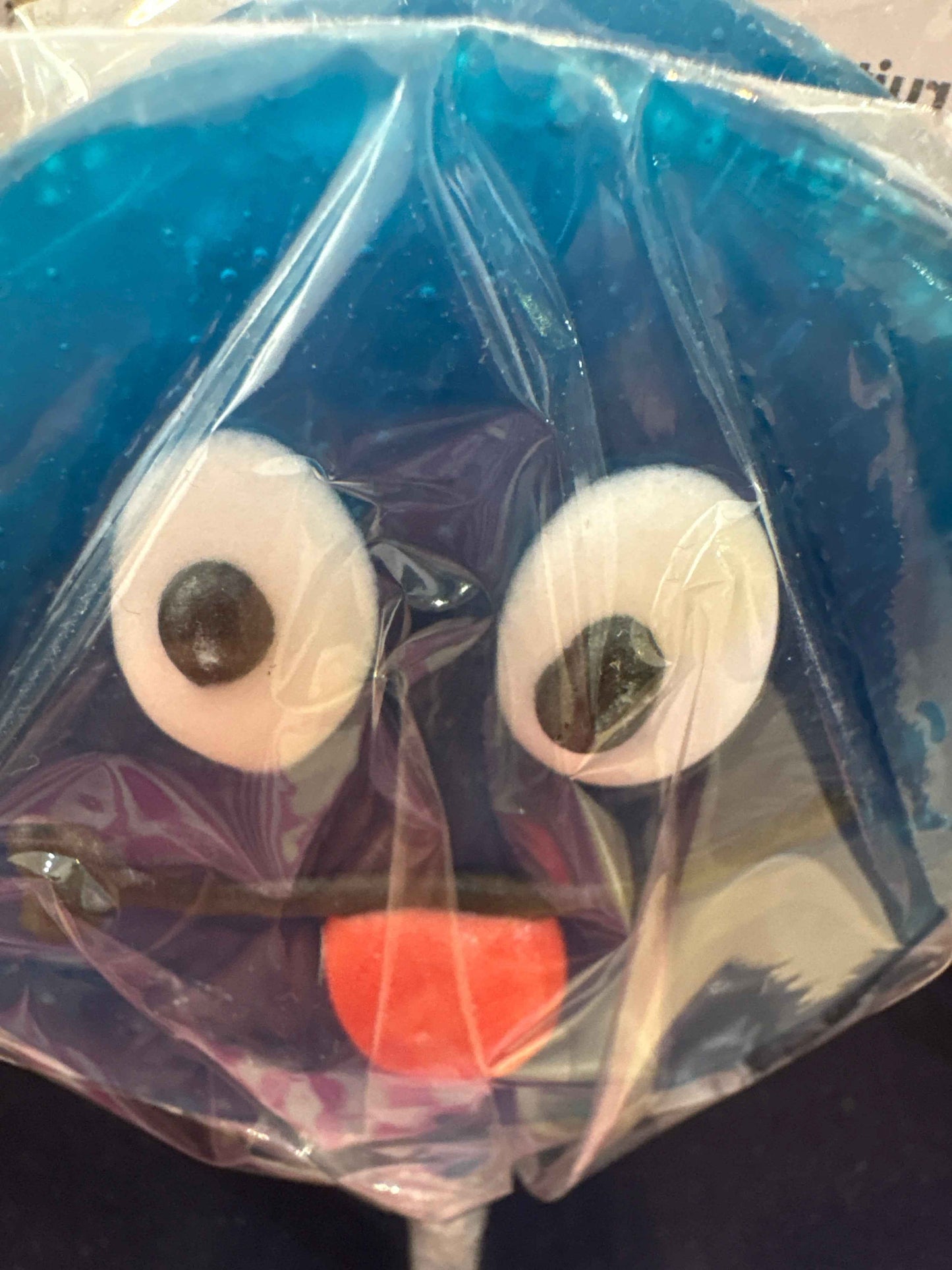 Smiley pops fruit flavoured lollipop (blue)