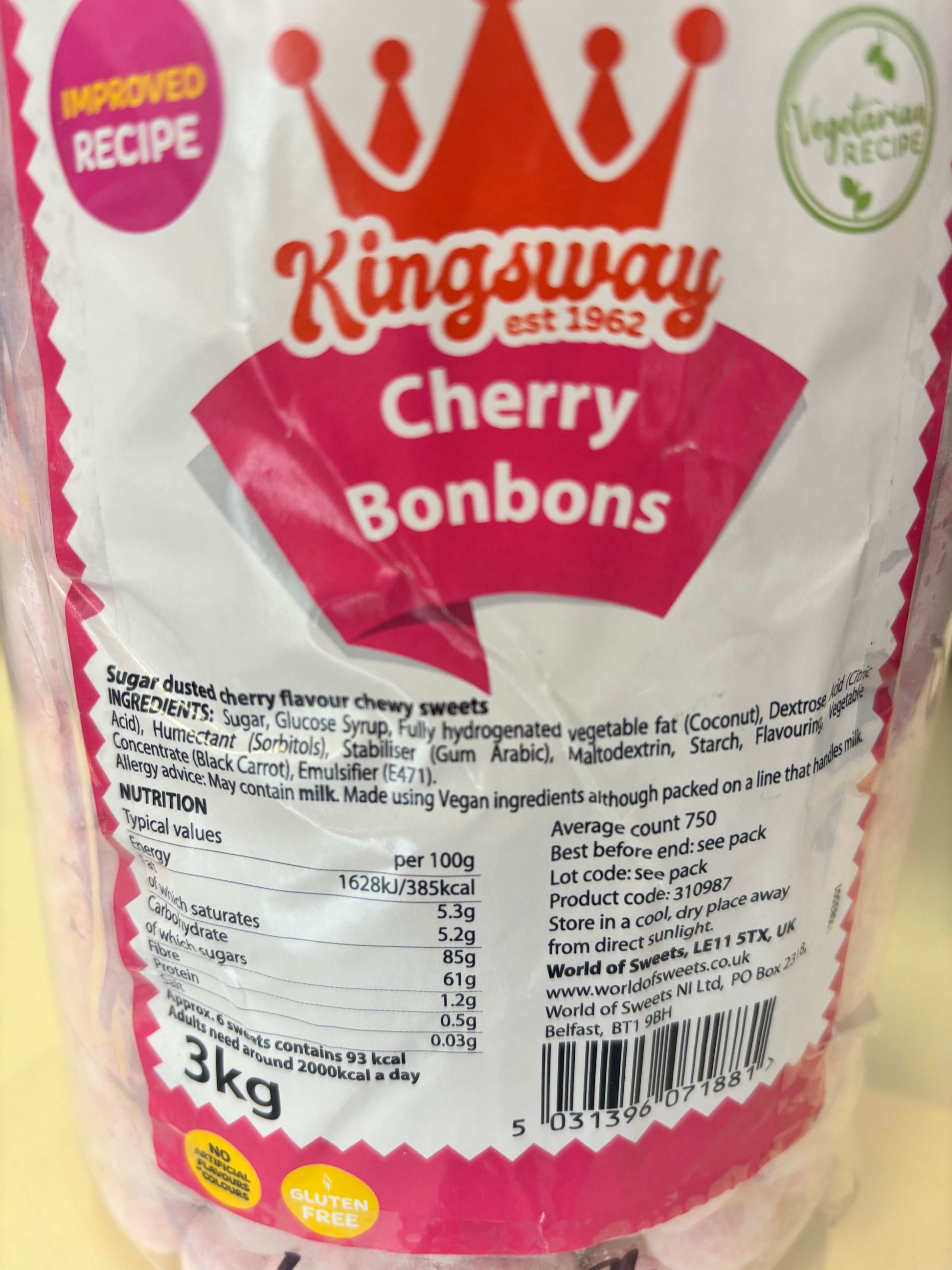 KIngsway Cherry Bon Bons - candy store coppull