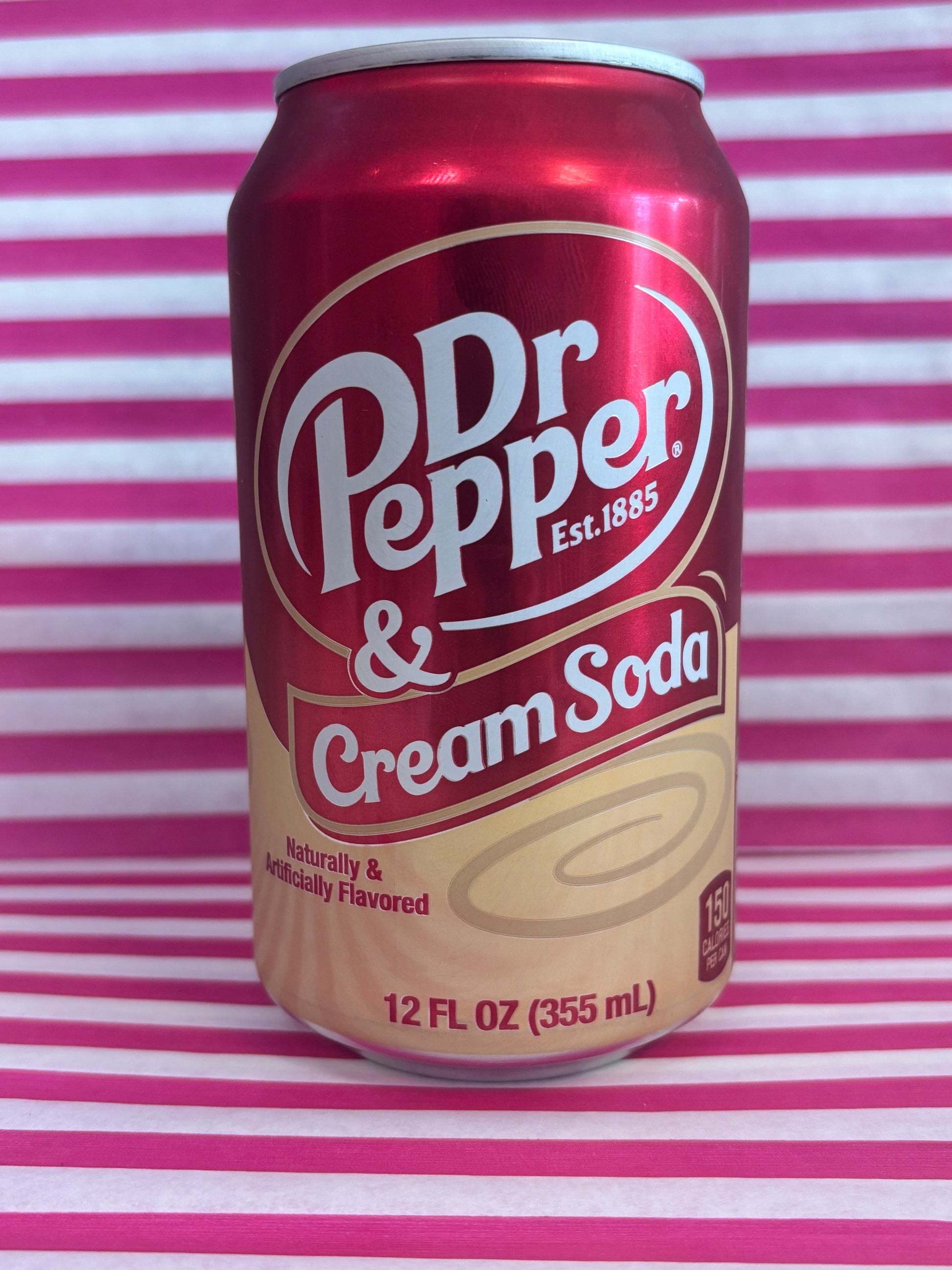 Dr Pepper and Cream Soda 355ml Can - candy store coppull