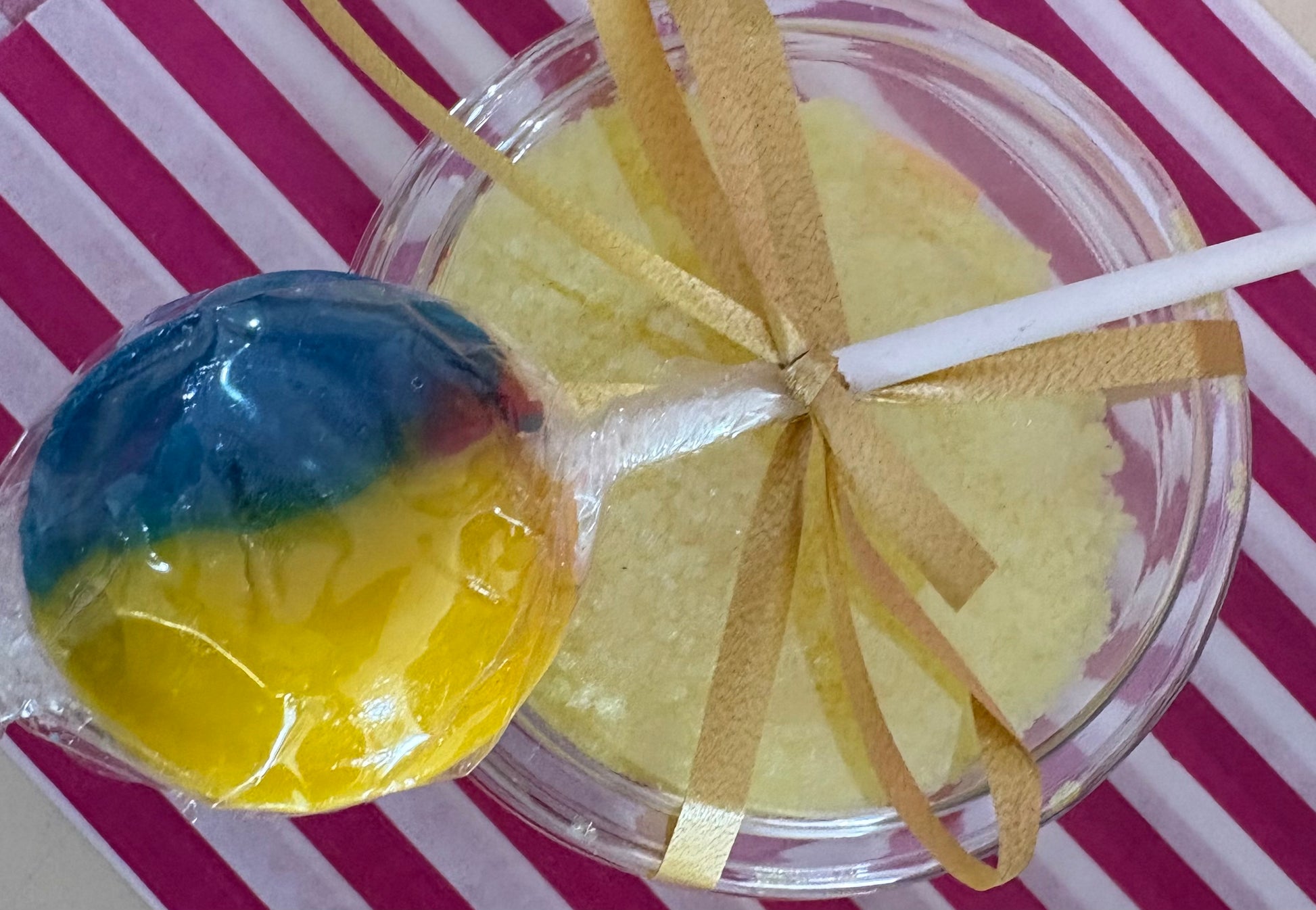 Lemon sherbet pot - candy store coppull
