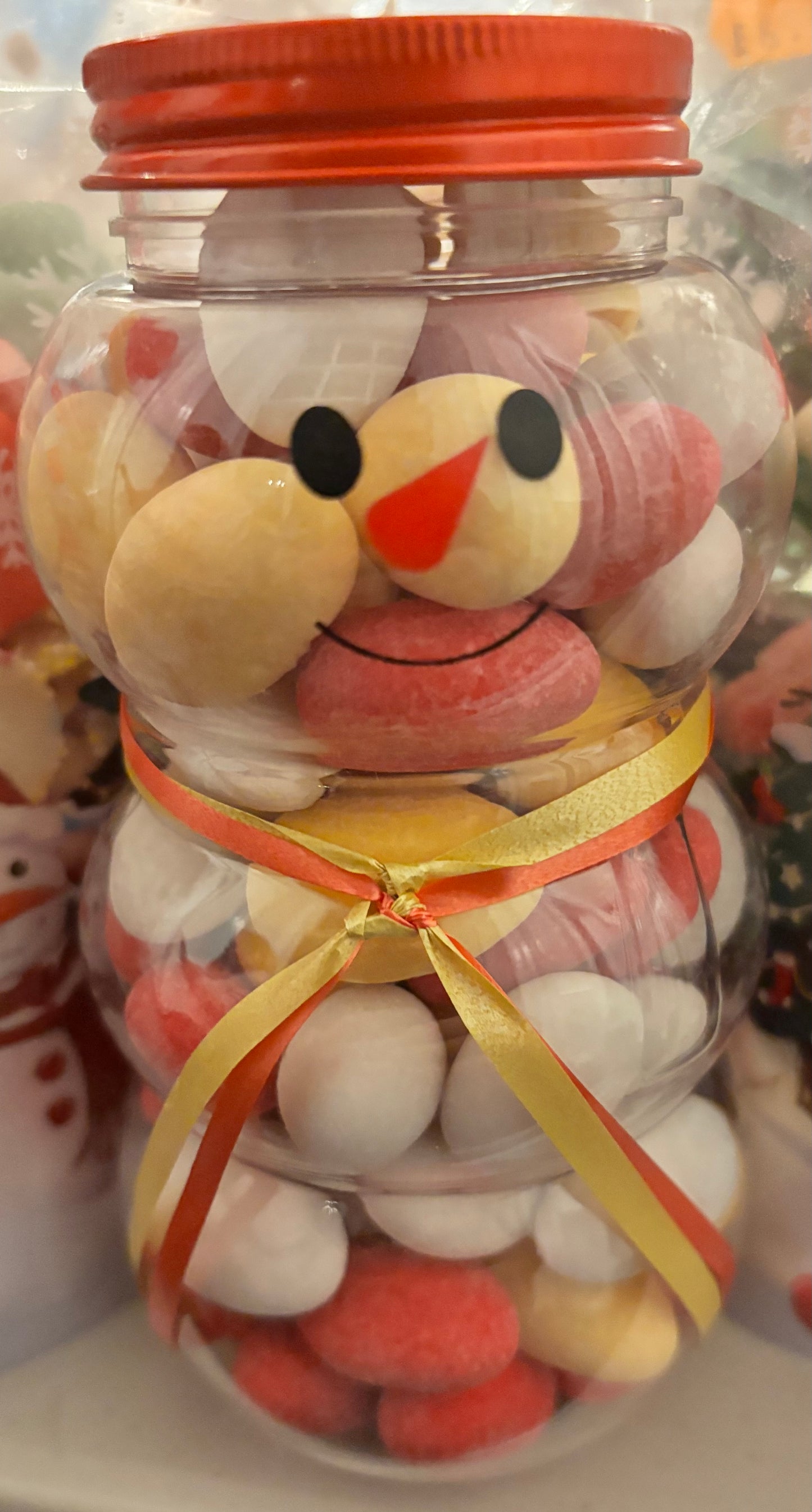 Sugared Almonds Snowman jar